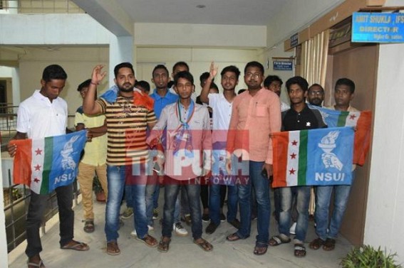 100 students left without admission in Tripura, NSUI protested